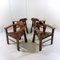 Brutalist Oak Chairs, 1970s, Set of 4 18