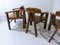 Brutalist Oak Chairs, 1970s, Set of 4 9