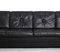 Black Leather 4 Seater Sofa, 1960s 7