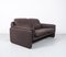 DS61 Brown Leather 2-Seater Sofa from De Sede, 1970s 3