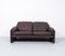 DS61 Brown Leather 2-Seater Sofa from De Sede, 1970s 1