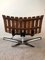 Brazilian Rosewood Swivel Chair by Hans Brattrud, 1960s 14