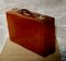 English Leather Suitcase & Dust Cover, Image 5