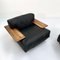 Pianura Armchairs in Black Leather by Mario Bellini for Cassina, 1970s, Set of 2, Image 9