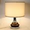 Chromed Metal and Brown Ceramic Table Lamp from Massive Lighting, 1970s 7