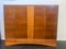 Art Deco Wardrobe in Cherry and Maple Carved at the Center and Base 12