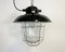 Industrial Black Enamel Factory Pendant Lamp, 1960s 2