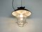 Industrial Black Enamel Factory Pendant Lamp, 1960s 8