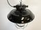 Industrial Black Enamel Factory Pendant Lamp, 1960s 3