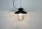 Industrial Black Enamel Factory Pendant Lamp, 1960s, Image 7