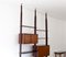 Italian Modern Floor to Ceiling Wall Unit in Exotic Wood, 1950s 3