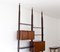 Italian Modern Floor to Ceiling Wall Unit in Exotic Wood, 1950s, Image 3