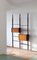 Italian Modern Floor to Ceiling Wall Unit in Exotic Wood, 1950s 1