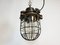 Lampe à Suspension Cage Industrielle en Fonte, 1960s 7