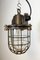 Lámpara colgante industrial de hierro fundido, años 60, Imagen 4