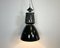 Large Industrial Black Enamel Lamp from Elektrosvit, 1960s, Image 8