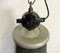 Große industrielle schwarze Lampe aus Emaille von Elektrosvit, 1960er 9