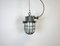 Industrial Grey Cast Iron Cage Pendant Light, 1960s, Image 5