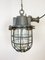 Lámpara colgante industrial de hierro fundido gris, años 60, Imagen 2