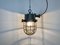 Industrial Grey Cast Iron Cage Pendant Light, 1960s, Image 9