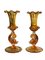 Hand-Blown Salviati Venetian Dolphin Figural Candlesticks, Set of 2 1