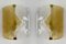 Italian Yellow Murano Glass Arrow Sconces from Mazzega, 1970s, Set of 2, Image 1