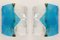 Italian Blue Murano Glass Arrow Sconces from Mazzega, 1970s, Set of 2, Image 1