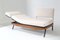 Multifunctional Wood and Iron Sofa with Brass Tips and White Bouclè Fabric by Gigi Radice, 1950s, Image 1