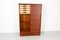 Danish Teak Cabinet with Tambour Doors, 1960s 2