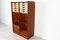 Danish Teak Cabinet with Tambour Doors, 1960s 5