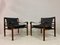 Leather and Rosewood Sirocco Safari Chairs by Arne Norell, Set of 2 3