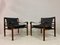 Leather and Rosewood Sirocco Safari Chairs by Arne Norell, Set of 2, Image 3
