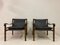 Leather and Rosewood Sirocco Safari Chairs by Arne Norell, Set of 2 1
