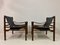 Leather and Rosewood Sirocco Safari Chairs by Arne Norell, Set of 2 14