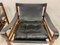 Leather and Rosewood Sirocco Safari Chairs by Arne Norell, Set of 2 15