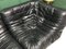 Black Leather Togo Sofa Corner Modules by M. Ducaroy for Ligne Roset, Set of 2 13