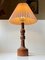 Lámpara de mesa escandinava de nogal y teca, años 60, Imagen 3