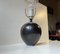 Lampada da tavolo moderna in ceramica nera con strisce bianche, Immagine 8