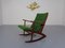 Danish Teak Rocking Chair by Holger Georg Jensen for Tønder Møbelværk, 1950s, Image 8