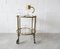 Round Brass Serving Trolley with Smoke Glass from Reffelmann 3