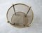 Round Brass Serving Trolley with Smoke Glass from Reffelmann 6