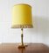 Mid-Century Brass and Onyx Table Lamp, 1950s 1