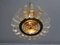 Italian Brass & Acrylic Glass Ceiling Lamp, 1960s 3