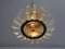 Lampada da soffitto in ottone e Acrylglas, Italia, anni '60, Immagine 3