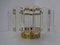 Italian Brass & Acrylic Glass Ceiling Lamp, 1960s, Image 11