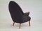 Danish Armchair with Stool, 1960s, Set of 2 9