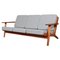 Model 290 Oak Three-Seat Sofa by Hans J. Wegner for Getama 1