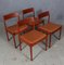 Teak Chairs by Johannes Nørgaard, Set of 4 2