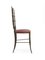 Italienischer Stuhl in Blassrosa von Giuseppe Gaetano Descalzi für Chiavari 3