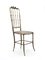 Italian Chair with Floral Seating by Giuseppe Gaetano Descalzi for Chiavari 1